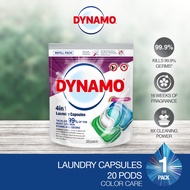 DYNAMO 4in1 Laundry Capsules Color Care 10ml*20pcs Refill - Tackles 99% Of The Most Common Stains an