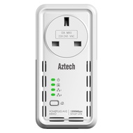 Aztech HL129EP Smart Link HomePlug AV2 1200Mbps with Pass Through