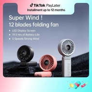 JISULIFE Handheld Fan Life7 Mini Portable Rechargeable Electric Fans 5000Mah Battery Foldable