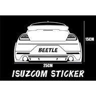 Volkswagen New Beetle Sticker / VW Beetle Sticker