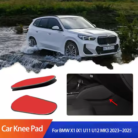 For BMW X1 iX1 U11 U12 MK3 2023 2024 2025 Car PU Lether Center Control Leg Knee Rest Cushions Elbow