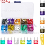 120Pcs Mini Blade Fuse Set 2A 3A 5A 7.5A 10A 15A 20A 25A 30A 35A for Car Fuse Box