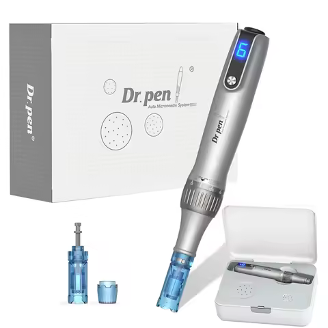 New Dr. Pen M8S Wireless Adjustable Electric Skin Care Pen with 2Pcs 0.25mm Replacement Cartridge Be
