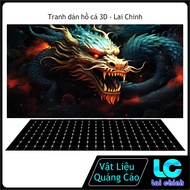 3d Glue Decal Painting, Aquarium Fish Tank Sticker Painting, Arowana Fish Tank