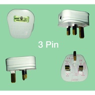 13A 3 Pin Plug Top / Approved UK Plug Top / Kepala Plug Elektrik