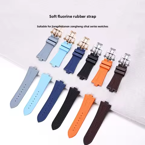 High quality fluororubber watch strap compatible For VC Vacheron Constantin's Four Seas 47040 47450