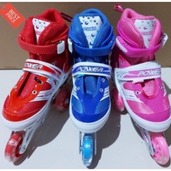 Children's Power Inline Skates Free Helmet and Roller Skates/