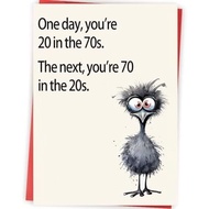 Funny 70th Birthday Card Gifts for Women Men, Happy 70th Birthday Decorations for Dad Mom, Cool Gift