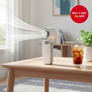 High Speed Foldable Mini Fan 8000mAh 30Hr Portable Turbo Handheld AC Cooling F5PRO