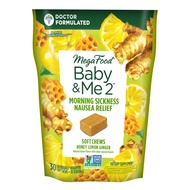 Baby & Me 2 Prenatal Morning Sickness Relief Soft Chews -With Real Ginger and Vitamin B6 - Vegetaria