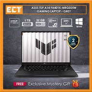 Asus TUF A14 FA401K-MRG025W Gaming Laptop (AI R7 350 5.00GHz,1TB PCIe SSD,32GB D5,NV RTX5060 8GB,14"