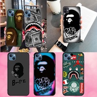 soft black iPhone 12 Pro Max 15 Plus 15 Pro max 16 16 pro max 16e Bape wallpaper phone case