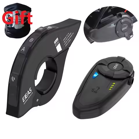 EJEAS Quick7 800M Q7 Bluetooth 5.0 Intercom For 7 Riders Wireless Waterproof Interphone Headsets Mot