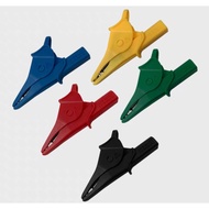 5pcs Premium Crocodile Aligator Clip 10A 1000V CE compatible Fluke Multimeter Voltage Tester