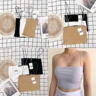 Zara Basic Knitted Top Sando Casual Bra Short Top