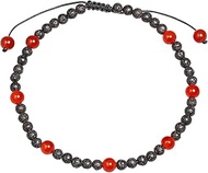 Red Agate/Lava stone Beaded Anklet Bracelet for Women Beach Foot Energy Gemstones Healing Crystal Es