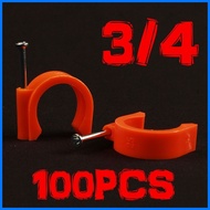 ▲ ∬ 🅷 PVC Clamp Pipe Fitting Hose Orange Blue White