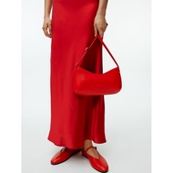 Arket leather slim shoulder bag - red