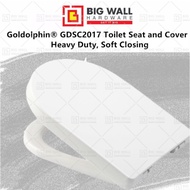 Goldolphin® GDSC2017 Heavy Duty Soft Closing Toilet Seat and Cover Suitable for Claytan USC245MSHDWT