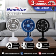 HOMELUX CIRCULATION TABLE FAN HTF-208PW KIPAS MEJA 8 INCH