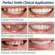 BSM.Medan Instant Dentures Instant Dental Veneers 1 Set Top Bottom Snap On Smile 100% Original