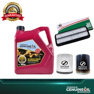 70011014 PINK)Perodua 5W30 4L+O/Filter(R02)+A/Filter (BZ030)-Myvi 1.3/1.5 (05-17) & Alza Semi Synthe
