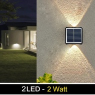 Lampu Dinding Tenaga Surya / Lampu Hias LED Outdoor Solar Cell 2 Mode