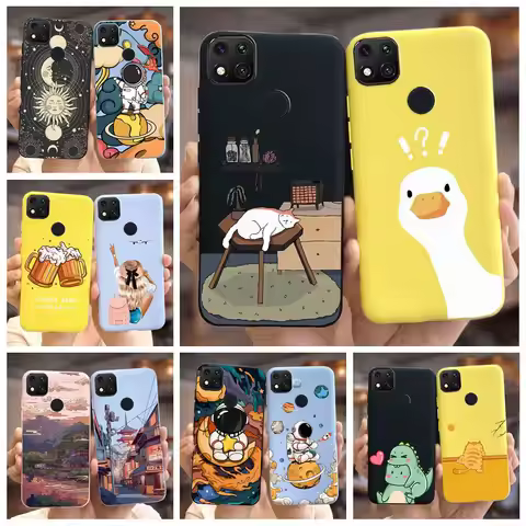 For Xiaomi Redmi 9C Case Cute Fashion Cartoon Cover Soft Silicone Phone Case For Xiaomi Redmi 9C NFC