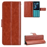 For HMD 105 4G case cover Full Cover Flip Leather Case Mobile Phone Case HMD105 4G leather case card