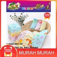 WIZKID Cartoon Handkerchief 25*25CM / Baby Handkerchief 25cmx25cm washcloth square BORONG SQUARE TOW