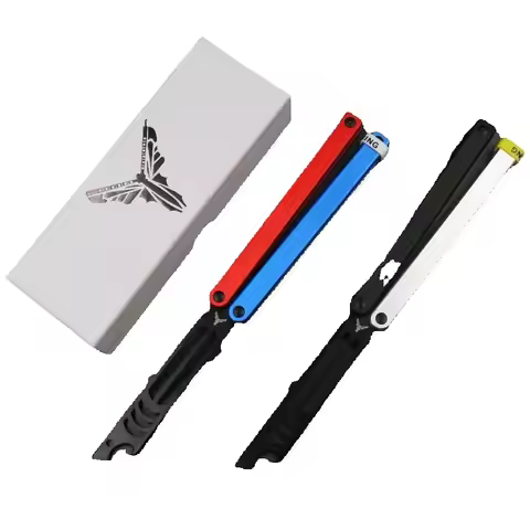 Mako V3 Balisong Trainer EDC Aluminum Handle Bottle Opener with Bushing Structure for Training