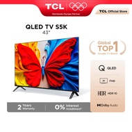 TCL 43 Inch QLED Google TV 2K FHD With HDR 10, Dolby Audio, HDMI, Google Cast Televisyen 43S5K