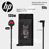 Orig HP 135W Laptop Charger for Hp Pavilion Gaming 15 Spectre x360 16 Pavilion Plus 16 Omen 15 17 En