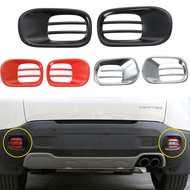 Rear Fog Light Lamp Cover for Jeep Renegade 2016-2022 Car Tail Fog Lights Decoration Trim Accessories Black Chrome