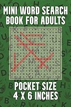 Mini Word Search Book For Adults: Small Size Word Search Book With Solutions — Pocket Size Puzzle Bo