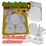 Baby Safety Power Socket cover suitable for Singapore 3 Pin electric socket (Pack of 5 pieces) - 2 packs