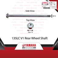 5YP-F5381-00 Yamaha Original 135LC (2925) V1 Rear Wheel Shaft Rim Tyre Belakang Size 19