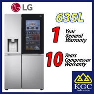 (Free Shipping) LG GC-X257CSES 635L Side-by-Side Refrigerator with InstaView &amp; Door-in-Door™ Fridge in Noble Steel finish