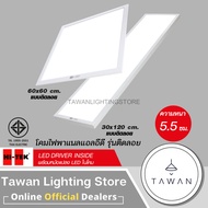 [รุ่นติดลอย] HItek โคมพาแนลแอลอีดี 40วัตต์ LED Panel 40W แทนโคมตะแกรงรุ่นเก่า โคมแอลอีดีพาแนลไลท์ โค