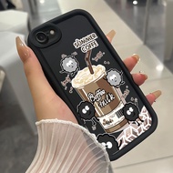 Case For iPhone 6 Plus 6s 7 8 SE 2020 X Xr Xs Max Summer Coffee Phone Three-Color Silicone Shockproo