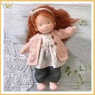 deveodo Knitted Dolls with Long Hair 12 Soft Girl Rag Dolls 12 Handmade Waldorf Doll Soft Knitted Cu