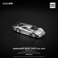 POP RACE POPRACE 1:64 MERCEDES-BENZ AMG CLK GTR SILVER