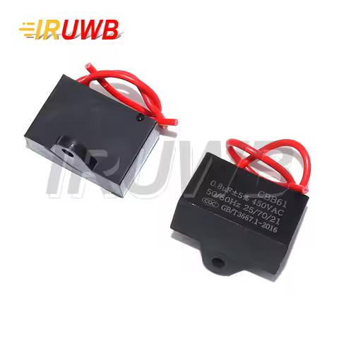 1PCS CBB61 1UF 1.2UF 1.5UF 2UF 2.5UF 3UF 4UF 5UF 6UF 10UF 450V Fan Capacitors Capacitor 450V Fan Sta
