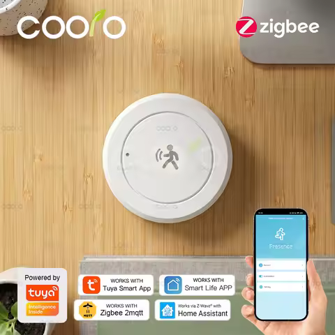 Tuya ZigBee 24G Human Presence Sensor MmWave Radar Motion Detector+Magnetic Plate Support Smart Life