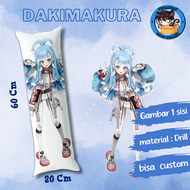 dakimakura anime Kobo Kanaeru Hololive / guling ukuran 20x60 cm anime Kobo Kanaeru Hololive gambar