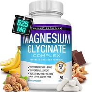 Glycine 525mg-High Absorption Chelated Supplements Made of Pure Glycine-Support Muscle Spasms, Recov