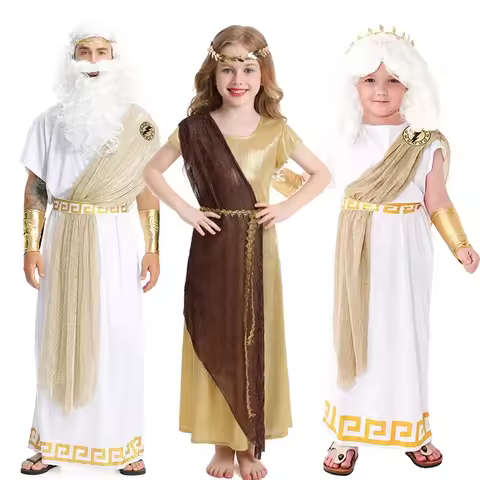 Halloween Greek Goddess Costume Toga Athena Dress Mythology Zeus Outfits