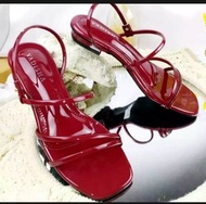 Sandal wanita Heels hak tahu 3 cm RIYANTY BIG SIZE