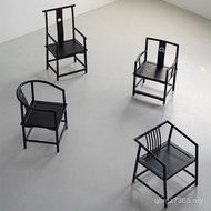 Silent Style Black Elm Club Chair Tea Chair Master Chair Household Book Chair New Chinese Style Ring