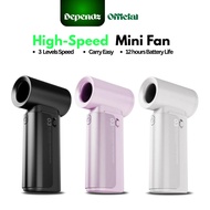 Dependz F88 Mini Handheld Fan Kipas Tangan, Rechargeable 2000-4000mAh Battery, 3-Speed Settings, Ult
